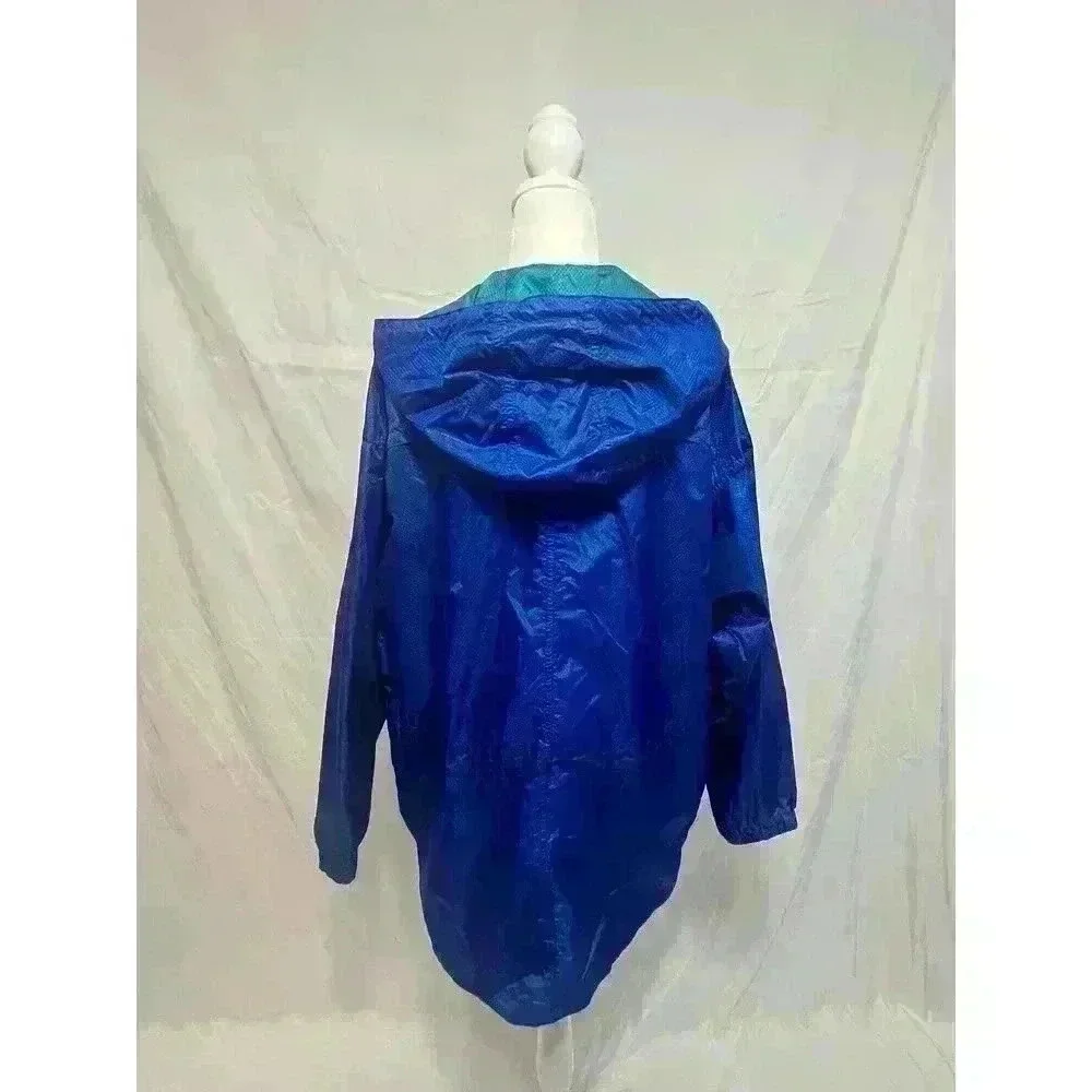 Vintage 90s Columbia Windbreaker Royal Blue - Picture 7 of 9